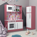 Ver imagem 5 de Cozinha Infantil Realista C/ Geladeira, Fogão e Micro-ondas