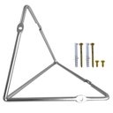 Ver imagem 1 de Kit 2 Suportes Mão Francesa 21x12,5cm Prateleiras Aramado Estilo Industrial Cromados Organização