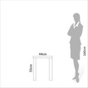 Ver imagem 4 de Mesa Lateral 100% Mdf 44cm X 55cm Industrial