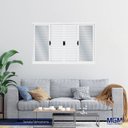 Ver imagem 2 de Janela de Aço Veneziana de Correr 120x200cm 6 Folhas Minas Sul MGM Branco