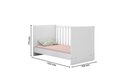 Ver imagem 2 de Quarto Infantil Guarda Roupa com Comoda e Berço Mini Cama Americano