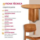 Ver imagem 7 de Mesa com 4 Cadeiras Selene Malta Gold Moderna Mobília Milano / Imbuia Nat.