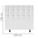 Ver imagem 3 de Cabeceira para Cama Box Casal 1,60 Cm Espanha - Oferta House Cor:branco