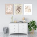 Ver imagem 2 de Kit 3 Quadros Artes Matisse - Cores Neutras 24x18cm - com Vidro:moldura Preta