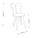 Ver imagem 2 de Cadeira Infantil Borboleta Tampo Mdf Pés Pinus:branco