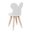 Ver imagem 3 de Cadeira Infantil Borboleta Tampo Mdf Pés Pinus:branco