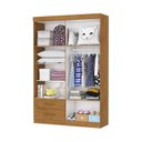 Ver imagem 5 de Guarda-Roupa Infantil Perola 4 Portas 2 Gavetas Marrom/Cinamomo