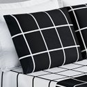 Ver imagem 3 de Jogo de Cama Lençol Casal 4 Peças 200 Fios Micropercal Austin Preto