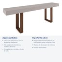 Ver imagem 6 de Aparador Éden - Largura: 220 cm - Cor: Off White/Avelã