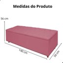 Ver imagem 7 de Kit Cabeceira e Calçadeira com Baú 140 Cm King Casal Diana Suede