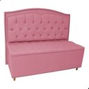 Ver imagem 1 de Kit Cabeceira e Calçadeira com Baú 140 Cm King Casal Diana Suede