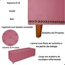 Ver imagem 5 de Kit Cabeceira e Calçadeira com Baú 140 Cm King Casal Diana Suede