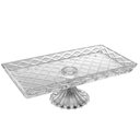 Ver imagem 1 de Travessa de Cristal C/ Pe Deli Diamond 34,5x18,5x11,5cm Lyor