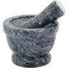 THEÓFILO PILÃO 10x14x14cm MARMORE CINZA COM MORTAR - 1
