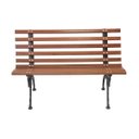 Ver imagem 2 de Banco de Jardim em Madeira e Pé de Ferro Tamanduá Namoradeira - Tzp - 100cm