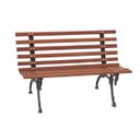 Ver imagem 1 de Banco de Jardim em Madeira e Pé de Ferro Tamanduá Namoradeira - Tzp - 100cm