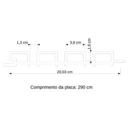 Painel Ripado Externo WPC 290 x 20 cm Nogal CLABE - 4