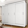 Guarda-roupa 3 Portas 2 Gavetas Vivian Branco - Móveis Arapongas Branco - 1