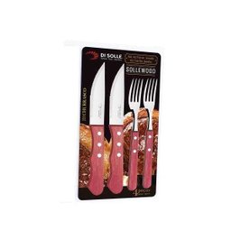 Conjunto de Talheres Faqueiro Churrasco 4 Pecas Inox Sollewood Di Solle - 4
