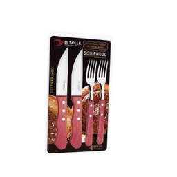 Conjunto de Talheres Faqueiro Churrasco 4 Pecas Inox Sollewood Di Solle - 1