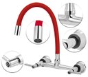 Ver imagem 2 de Torneira Misturador Cozinha de Parede Gourmet Colorido 1/4v.:vermelho