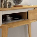 Ver imagem 3 de Aparador para Sala de Estar Ambiente Bellíssima Cinamomo Off White - Valdemóveis