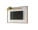 Ver imagem 1 de Painel Gênesis 1.9 para TV de até 75 Polegadas Cinamomo Mel / Off White - Mobler