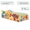 Ver imagem 2 de Cama Solteiro Infantil Bichinhos com Colchão MDF Branco Unissex Casah