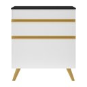 Ver imagem 2 de Gabinete Banheiro 1 Porta E 1 Gaveta Retrô 70Cm Multimóveis V5024 Branco Branco