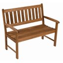 Ver imagem 1 de Banco 106 Ipanema Dois Lugares Encosto para Jardim - Stain Nogueira - Mestra