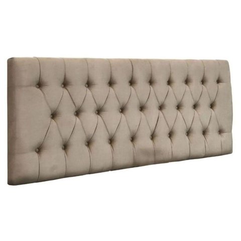 Painel Cabeceira Dubai Para Cama Box-1,28 Mt-suede Bege