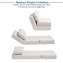 Ver mais imagens de Poltrona Cama sem Braço Reclinável Fold CabeCasa MadeiraOriginals Bouclé Off-White