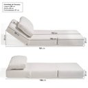 Ver imagem 6 de Poltrona Cama sem Braço Reclinável Fold CabeCasa MadeiraOriginals Bouclé Off-White