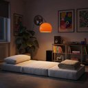 Ver imagem 3 de Poltrona Cama sem Braço Reclinável Fold CabeCasa MadeiraOriginals Bouclé Off-White