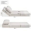 Ver imagem 6 de Poltrona Cama sem Braço Reclinável Fold CabeCasa MadeiraOriginals Bouclé Off-White