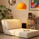 Ver imagem 2 de Poltrona Cama sem Braço Reclinável Fold CabeCasa MadeiraOriginals Bouclé Off-White