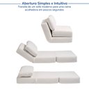 Ver mais imagens de Poltrona Cama sem Braço Reclinável Fold CabeCasa MadeiraOriginals Bouclé Off-White