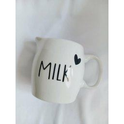 Jarra de Porecelana Frase Milk com Coração - 2