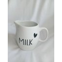 Ver imagem 5 de Jarra de Porecelana Frase Milk com Coração