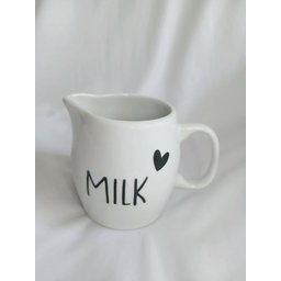 Jarra de Porecelana Frase Milk com Coração - 5