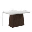 Ver imagem 4 de Conjunto Sala de Jantar 4 Cadeiras Italia Imbuia- Móveis Arapongas Imbuia/marrom