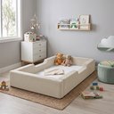Ver imagem 2 de Caminha Montessoriana Infantil em Suede com Espuma D28 e Conforto Diário - Marfim