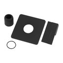 Ver imagem 3 de Acabamento para Registro Monocomando Preto Fosco Chuveiro Banheiro Padrão Deca