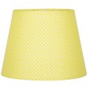 Ver imagem 2 de Abajur Eros Dome Amarelo Bolinha Base Redonda Branco