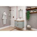 Ver imagem 1 de Conjunto Banheiro c/Espelho Milano/Monet 80cm Pistache MGM