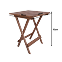 Ver imagem 3 de Conjunto Turin Quadrado Mesa Dobrável 60×60 com 2 Banquetas