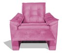 Ver imagem 5 de Poltrona do Papai Ibiza Reclinável Descanso Sala TV:Rosa/Suede
