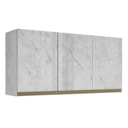 Armário Aéreo 119 Cm 1250 Mármore Branco Peternella Móveis - 1