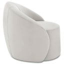Ver imagem 6 de Poltrona Sala Decorativa Redonda 91cm Steve Veludo Cinza I01 - Mpozenato