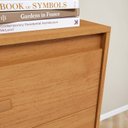 Ver imagem 7 de Cômoda para Quarto 4 Gavetas Puxador Softfeel Suavitá 89cm Marrom Amêndoa Clean
